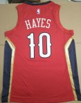 NBA 10 Hayes Pelicans Maillot Rouge